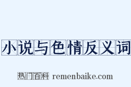 小说与色情反义词是什么意思的图片